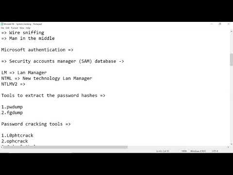 Ethical Hacking Course: How to extract hashes from sam database  | Craw Security