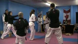 Taekwondo 2nd Dan Test - Breaking Four Boards