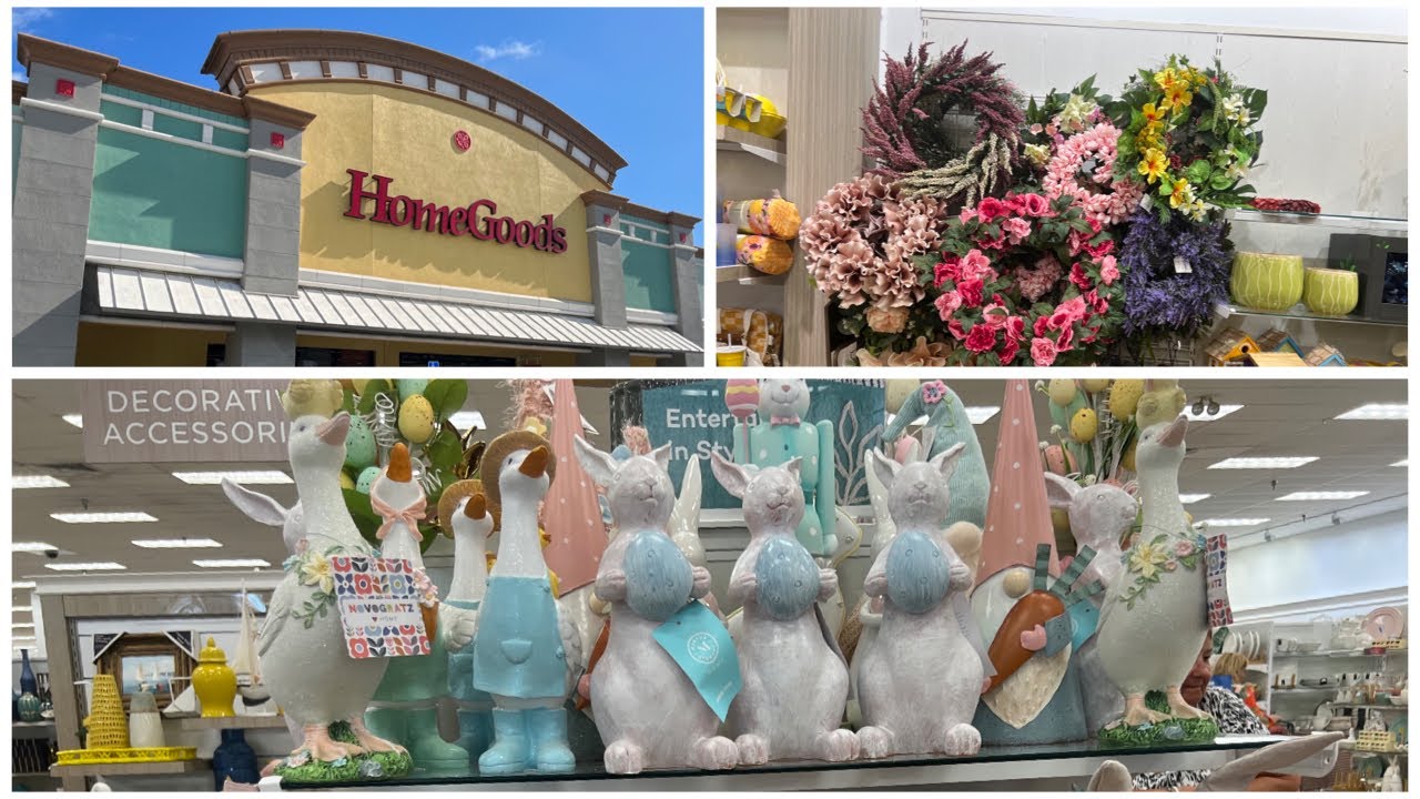 EASTER AND SPRING DECOR 2023 SHOP WITH ME HOMEGOODS