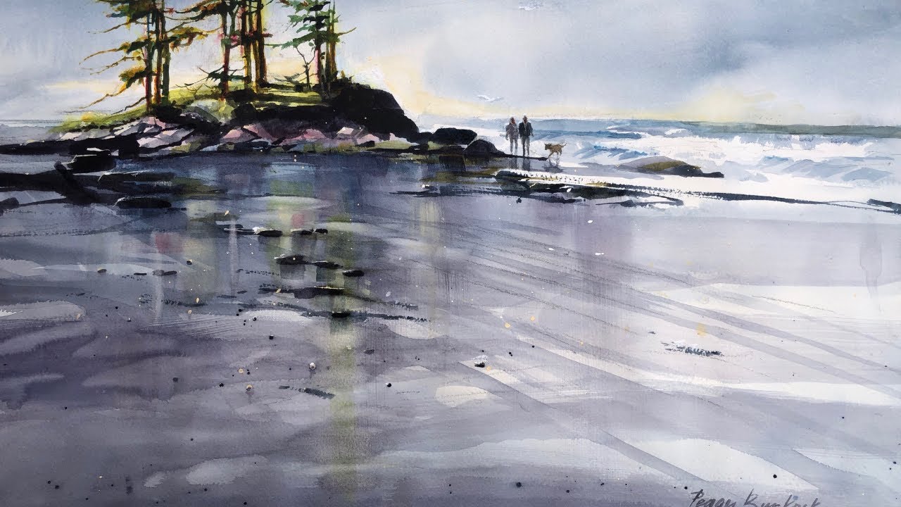 Watercolour Demo: West Coast Canada "Walking The Dog"