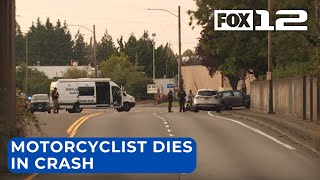 Motorcyclist dead after crash in N. Portland