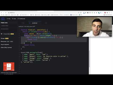 Javascript - Վարժություն (Object.values/keys, search)