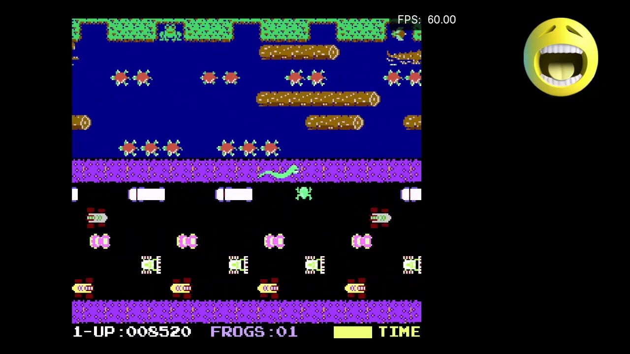 Atari 7800 - Frogger clone - Froggie - 13,270 points