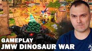Jurassic Monster World Dinosaur War Gameplay Tyrannosaurus Tarbosaurus Basilosaurus | Cyber Sonic screenshot 2