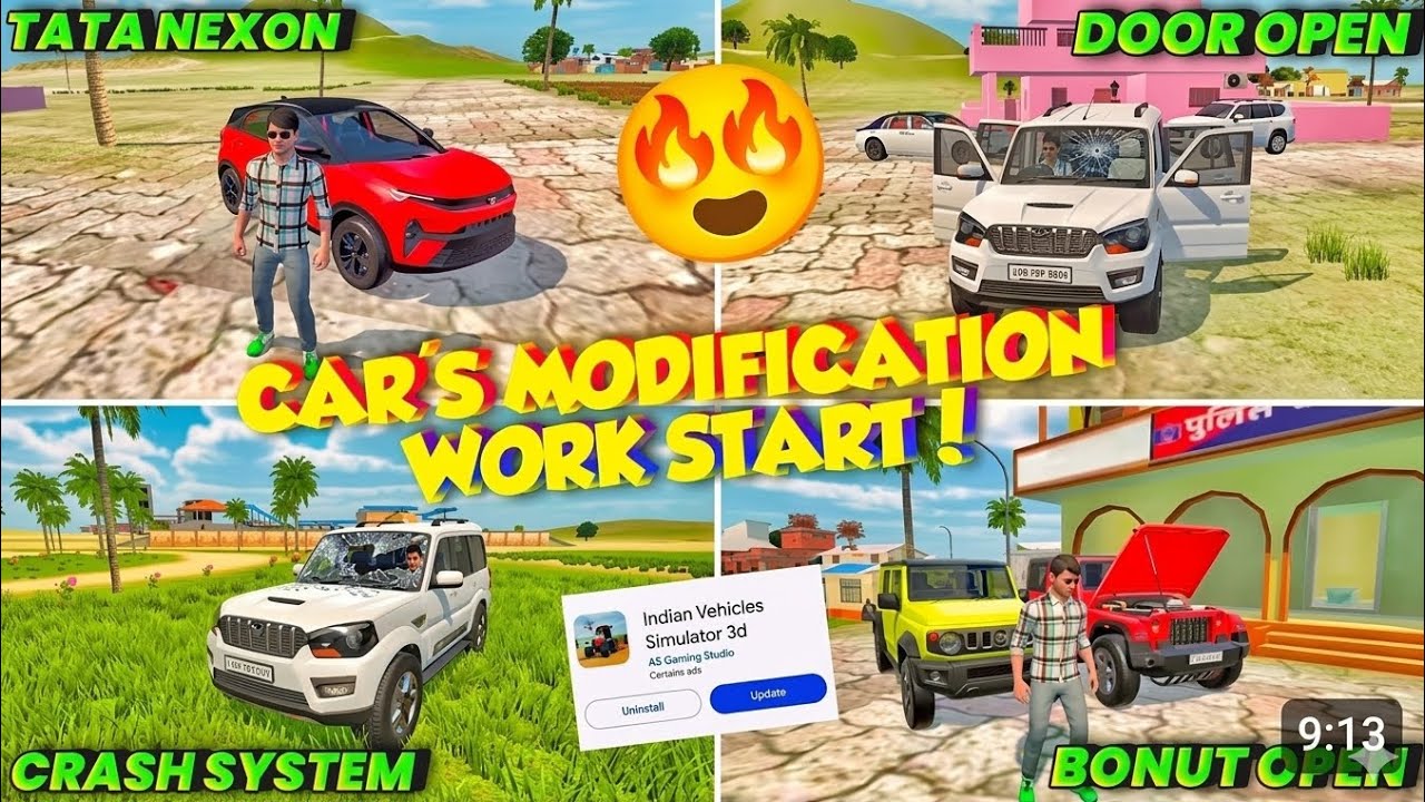 🤯 CAR'S MODIFICATION WORK START 😍 TATA NEXON ADDED | INDIAN VEHICLES ...