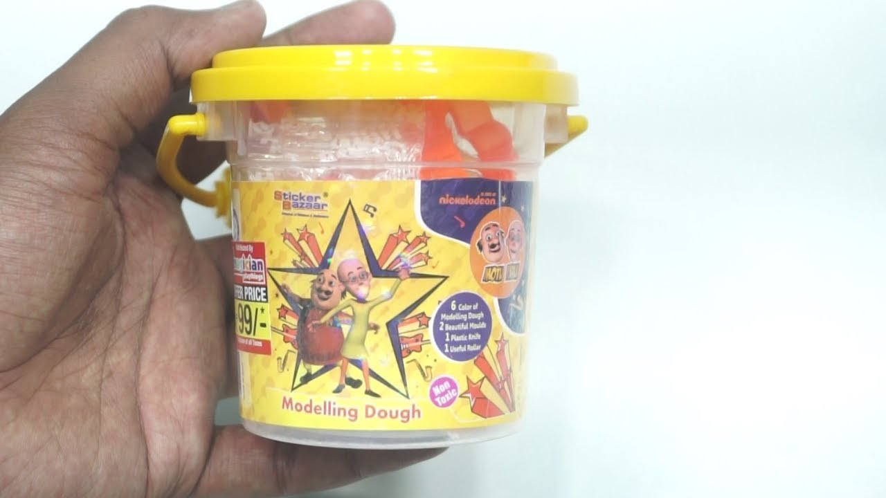 Sticker Bazaar MOTU PATLU Modelling Dough Bucket