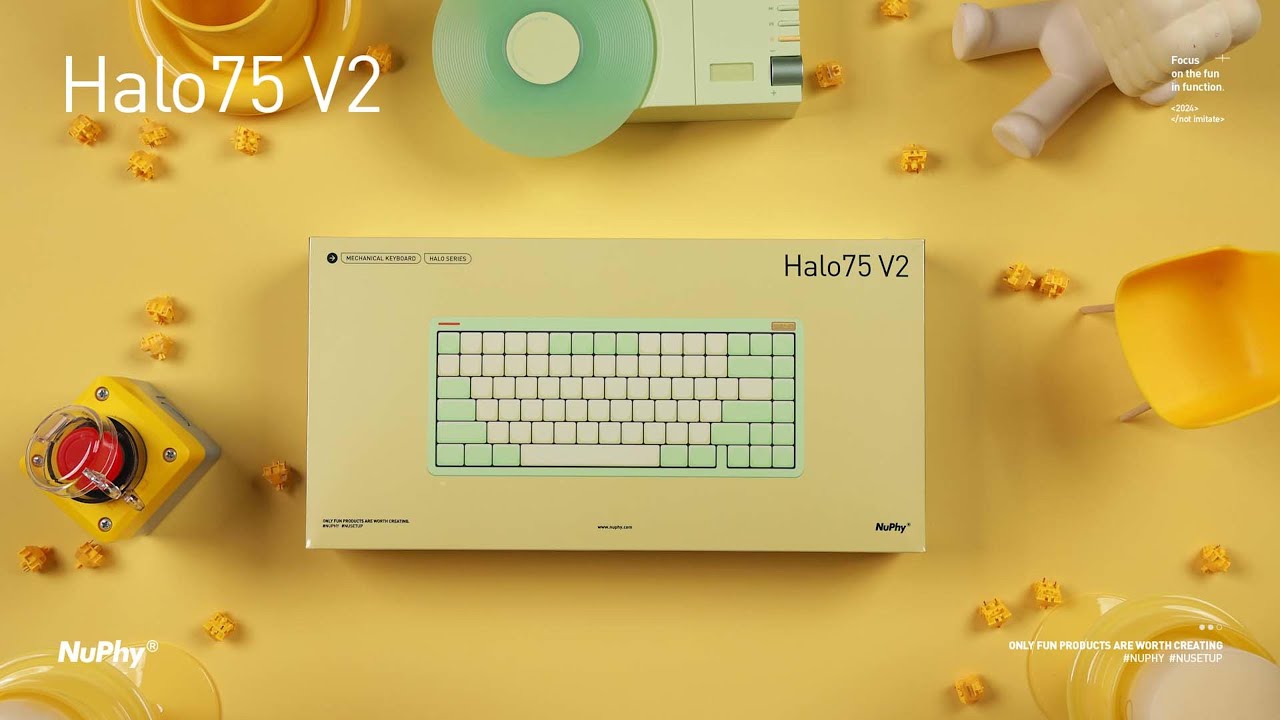 キーボード Nuphy Halo75 V2 lemon switches NUPHY キーボード Halo75 V2(レモン軸・英語配列) ［有線・ワイヤレス
