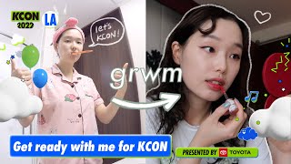 Get ready with me for KCON: alone in LA, korean skincare & makeup routine (ft. OLIVE YOUNG) screenshot 1