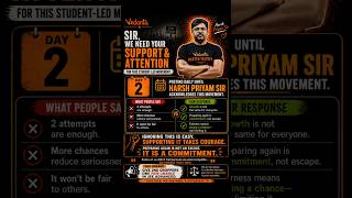 Let's tag #harshpriyam sir from #vedantu and let our voices be heard !