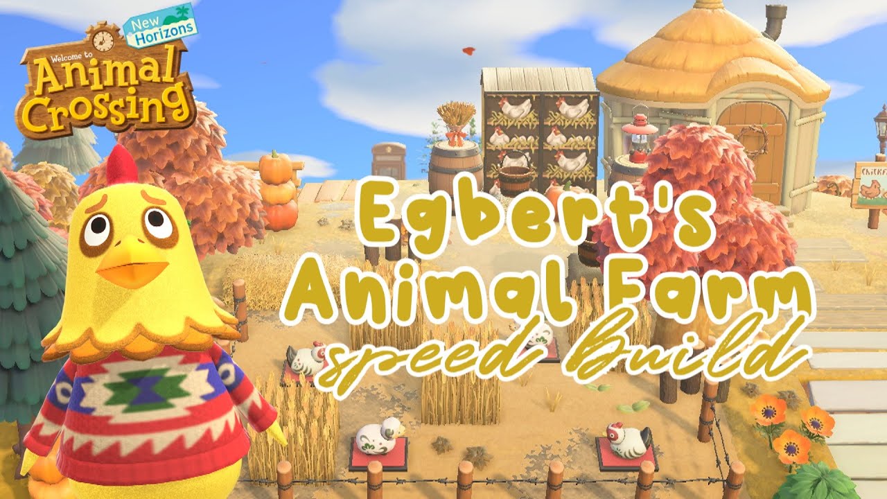 Egbert's Animal Farm Speed Build Animal Crossing New Horizons YouTube