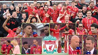 Liverpool We Are the Champions 🏆 All Reactions - Salah, Van Dijk, Alexander-Arnold and Arne Slot