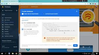 Pertemuan 7 Praktikum Mobile - Create Firestore Instance