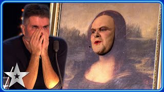 The Mona Lisa comes ALIVE on stage | Auditions | BGT 2023