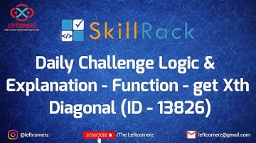 function - get xth diagonal (04-08-2021) | skillrack daily challenge