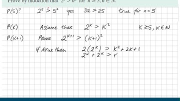 Proof by Induction LCHL eg. 3.1 Inequality Proof