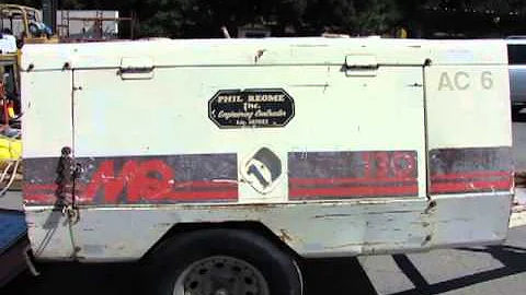 Lot #0106: Multiquip 130 Trailer Mounted Rotary Screw Air Compressor