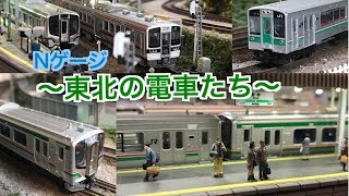 【Nゲージ・鉄コレ】E721系・701系・719系…東北の電車たち 自宅レイアウト走行