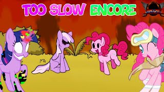 Too Slow Encore: Twilight Vs Pinkie Pie | Fnf Cover