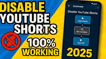 Disable YouTube Shorts using Automate App on Android - 100% Working 2025
