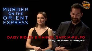 Daisy Ridley & Manuel Garcia Rulfo Interview for Murder on the Orient Express (2017)