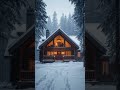 Would You Stay Here Tonight? ❄️🏡 #cozy #winter #cabin #relaxing #ambience
