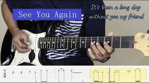 See You Again - Charlie Puth - Electric Guitar Cover + TAB