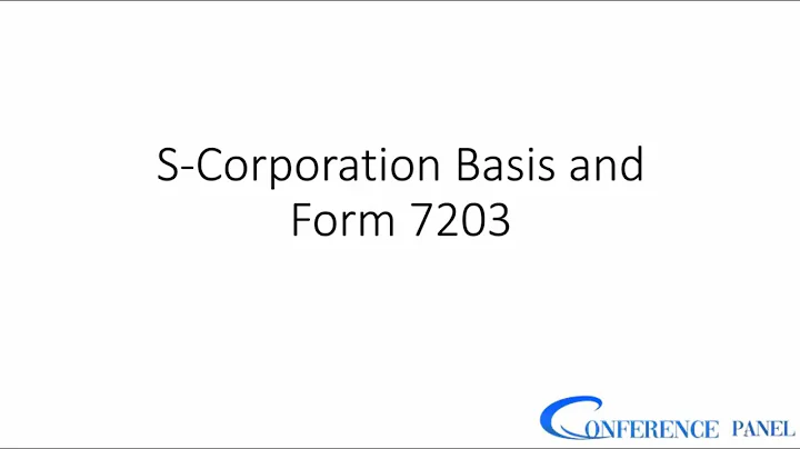 Form 7203 S-Corporation Basis Reporting