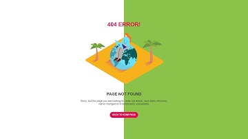 How to Create a 404 Page Not Found Error Page Using HTML & CSS