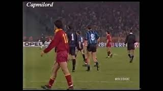 Giuseppe Giannini vs Inter Finale Coppa UEFA 1990 1991 (Ritorno)