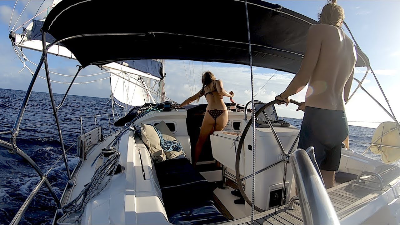 Captain Nearly Crashed the Boat When he Saw this! Sail, Surf,  Spearfish Apataki ~ Vlog 59