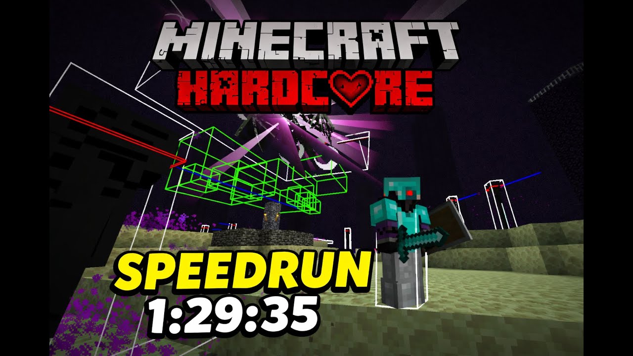 Minecraft Java Edition 1.16.1 Hardcore Random Seed Any% Glitchless Speedrun – 