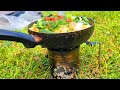 Survival Skills: Awesome Quick Corn Can Stove in the Wild. Cooking. Bushcraft. Camping 7