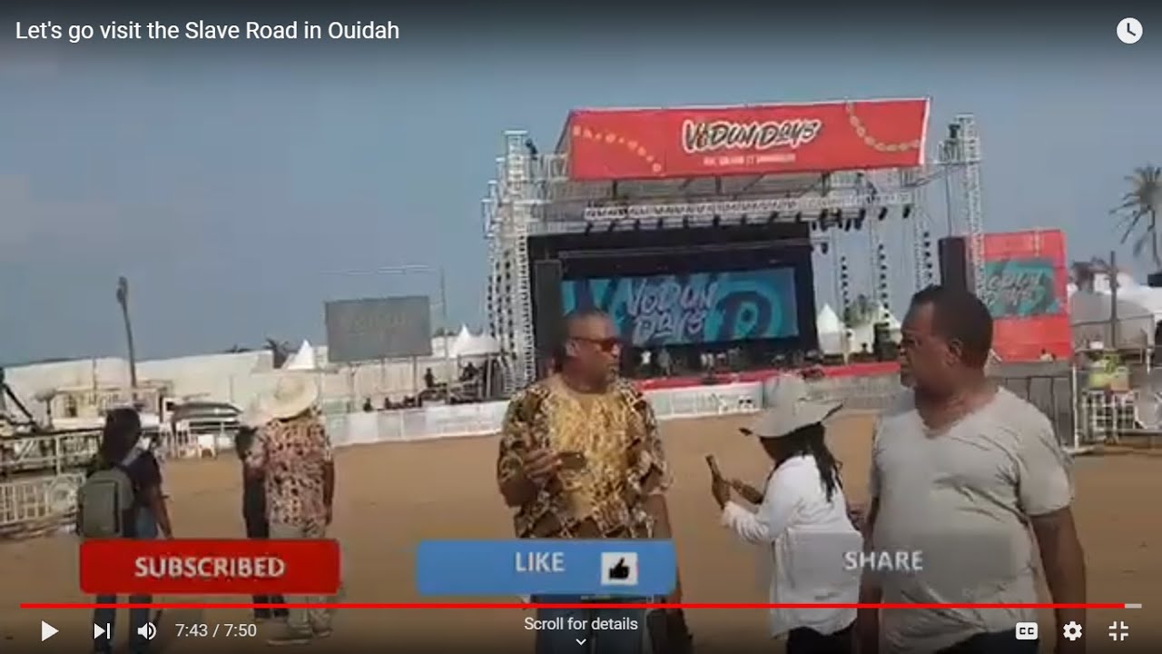 Let's visit the Slave Route in Ouidah. We can't forget the past and the suffering of our ancestors.