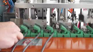 Semi-automatic european standard power cord plugs riveting press machine