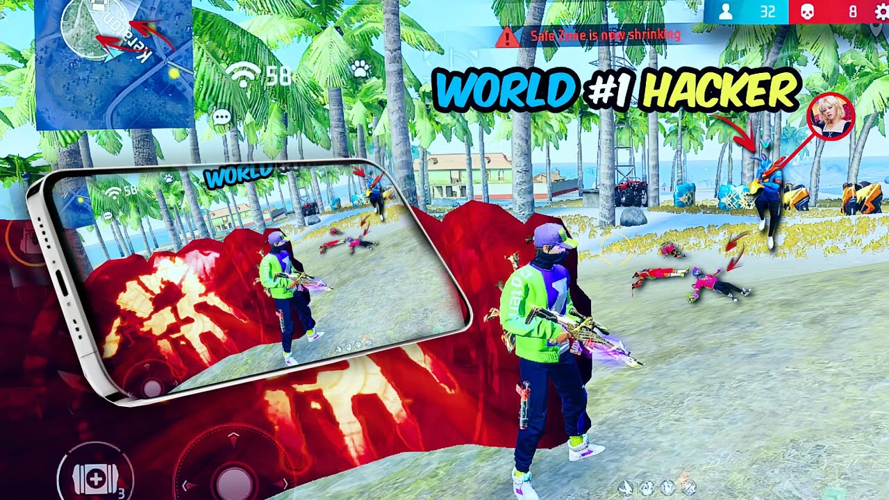 Hacker In Free Fire World's No.1 Hacker in My Game 🤬 2x Sniper Auto-Aim Hacker Free Fire 🔥 ...