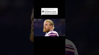 Cole Beasley retires from the NFL today