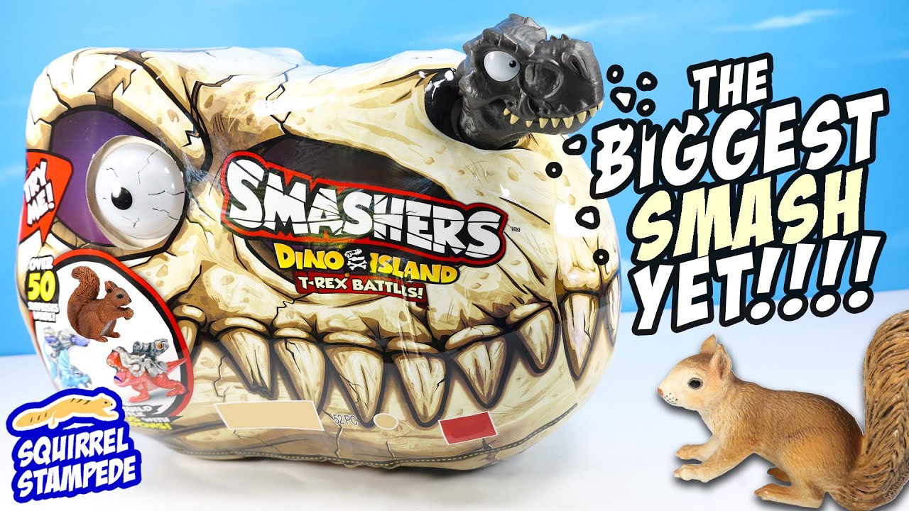 Smashers Dino Island T-Rex Battles for Kids by Zuru 3 Years and Up