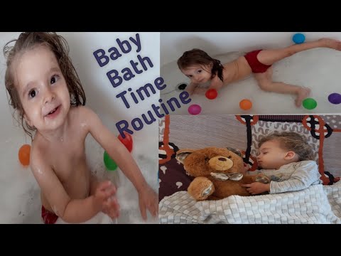 Toddler Bath  || Reu baby bath time routine || Vlog-17