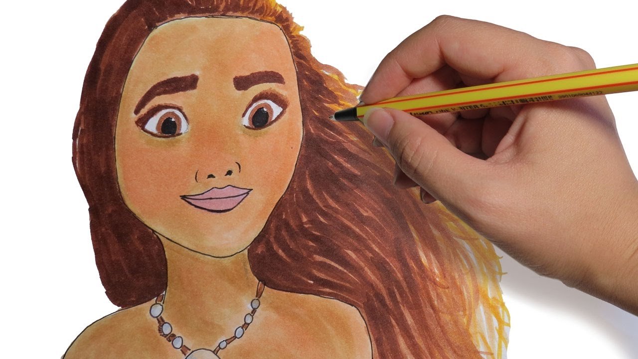 Como Dibujar A Moana Bebe Paso A Paso Youtube