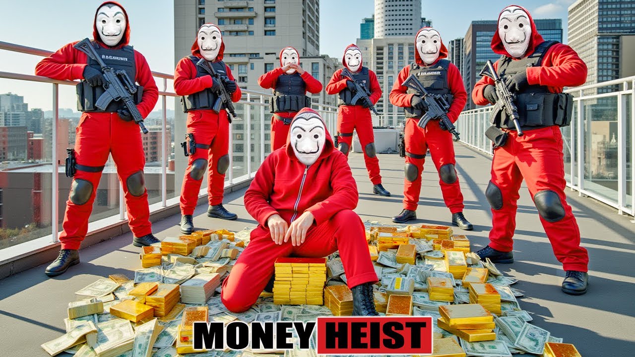 PARKOUR VS MONEY HEIST:Police disguised themselves,surrounded & arrested all the Bad guy | Epic POV