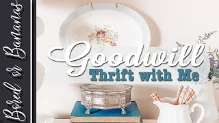 BEAUTIFUL VINTAGE FINDS AT GOODWILL  {Bored or Bananas Thrifting} THRIFT WITH ME VLOG STYLE