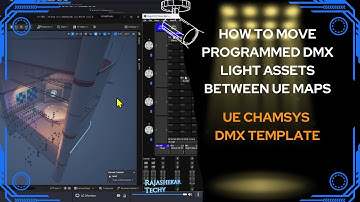 Customizing my DMX Templates | How to use DMX lights assets from one to another map in unreal engine