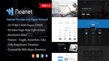 Noanet | Digital Network and Internet Provider HTML Template | Themeforest Website Templates and