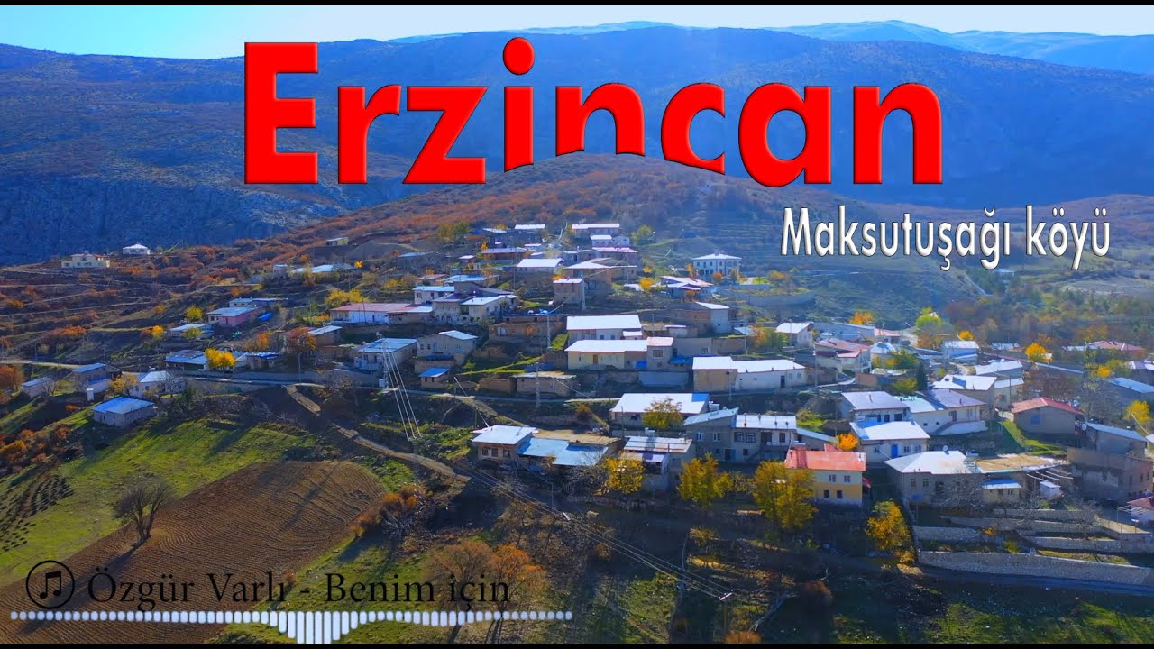 Erzincan Kemah Maksutuşağı köyü hava cekimi