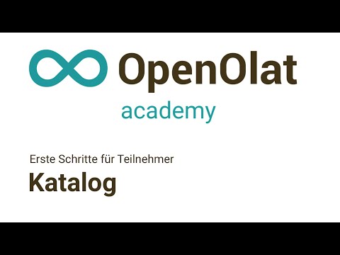 Katalog (Erste Schritte für Teilnehmer, OpenOlat Academy Basics I-1)