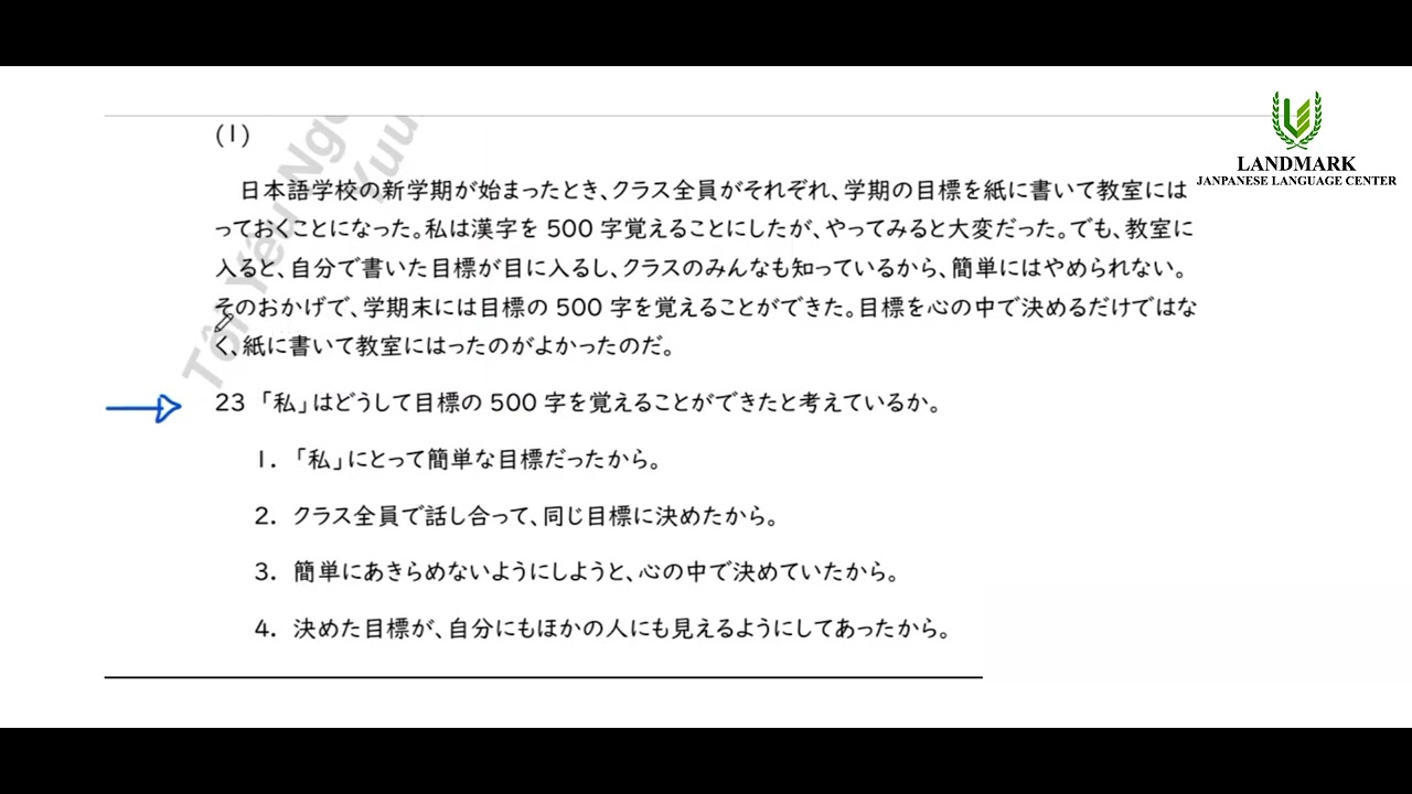 JLPT N3 Reading (Mondai 4) ပုစ္ဆာတိုကို ဘယ်လိုဖြေရမလဲ 🧐