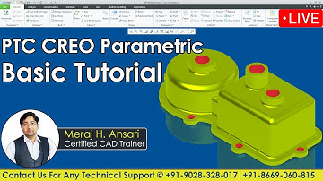 Creo Parametric Tutorial | Creo Tutorial In Hindi | Creo Complete Course In Hindi | By Ansari Sir.