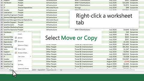 Move or copy worksheets or worksheet data in Excel || Data Science