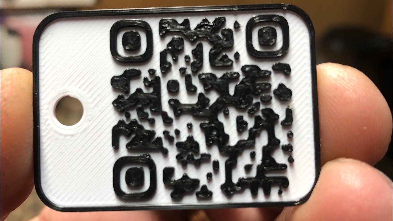 TinkerCAD Tip! Part 1, Making a Keyring Tag with QR Code (url)
