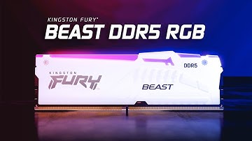 最大速度 6000MT/秒の DDR5 RGBメモリ – Kingston FURY Beast ビースト DDR5 RGB